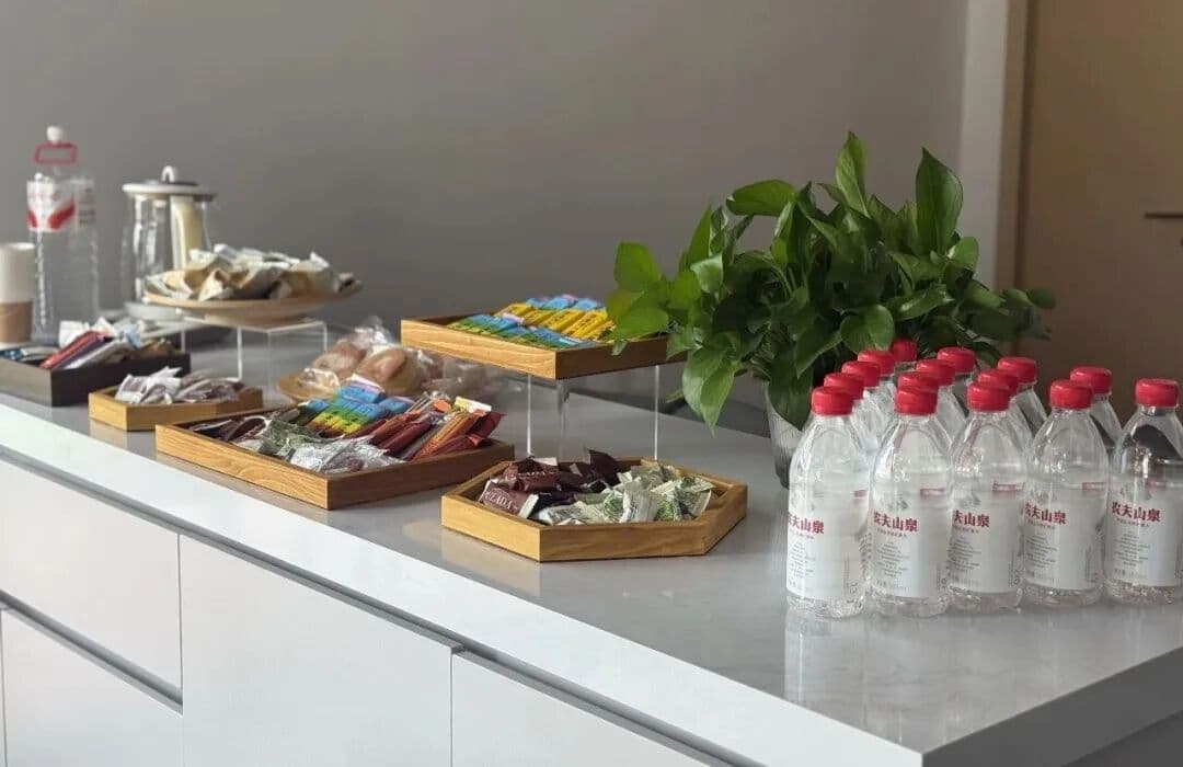 首期瓯客会准备的茶歇与饮水